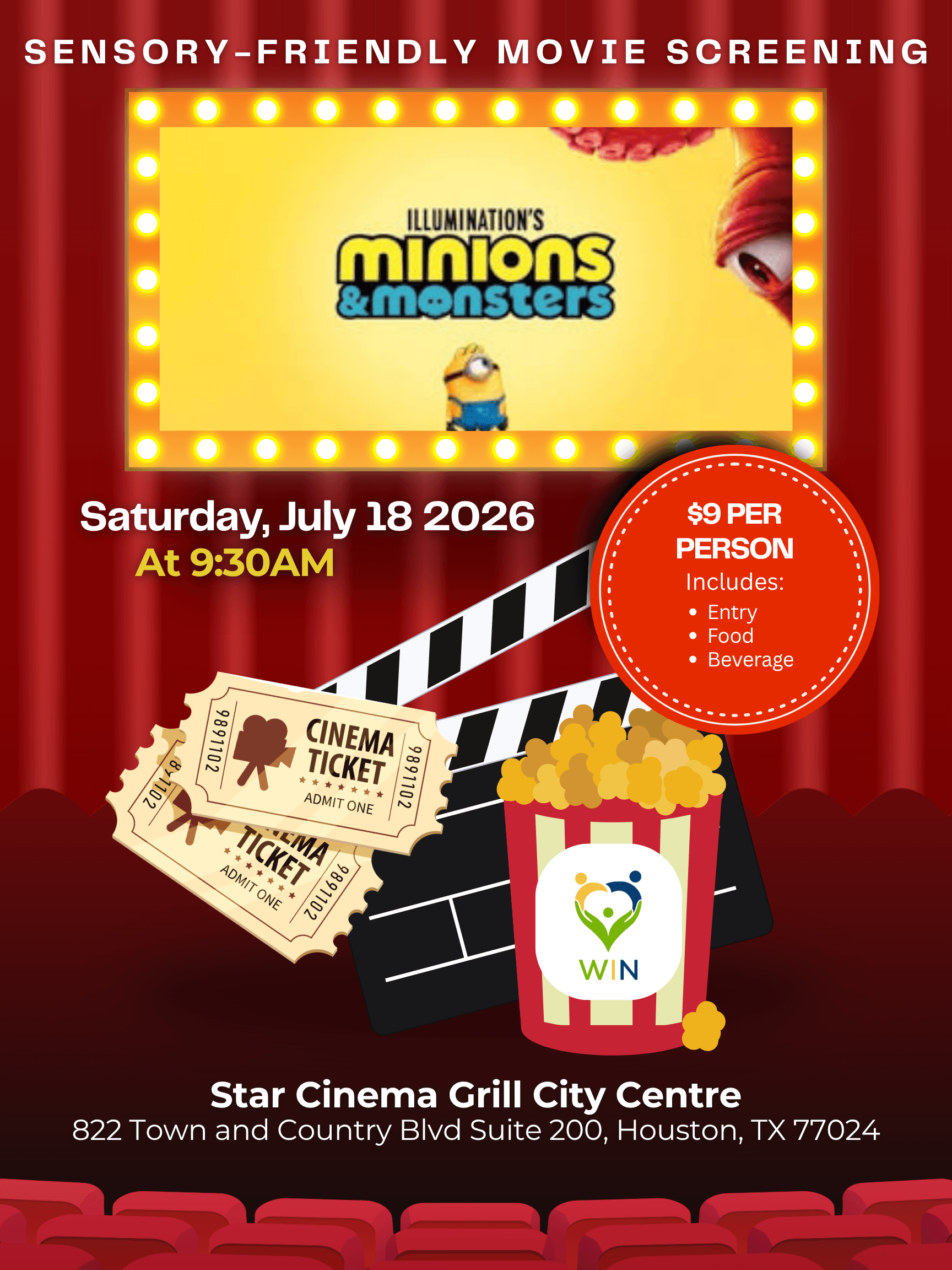 Minions & Monsters Sensory-Friendly Movie Screening